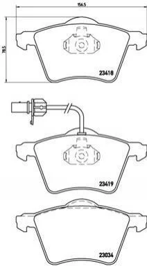 <strong>Тормозные колодки дисковые BREMBO P85 062 (фото 1)</strong>