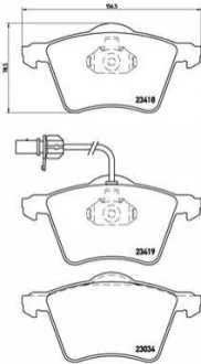Тормозные колодки дисковые для BREMBO P85 062 фото товара