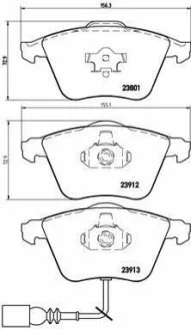Гальмівні колодки дискові для Volkswagen, Skoda, Audi, Seat BREMBO P85079 фото товару