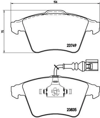 <strong>Тормозные колодки Brembo BREMBO P85 090 (фото 1)</strong>