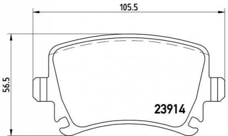 Тормозные колодки дисковые для BREMBO P85095 фото товара