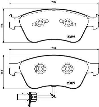 <strong>Гальмівні колодки дискові BREMBO P85 102 (фото 1)</strong>