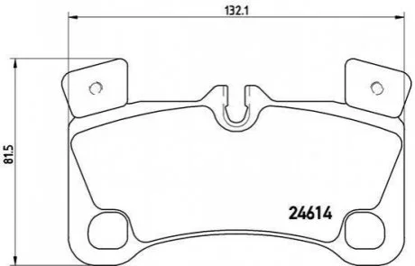 Гальмівні колодки дискові для Audi, Volkswagen, Porsche BREMBO P85103 фото товару