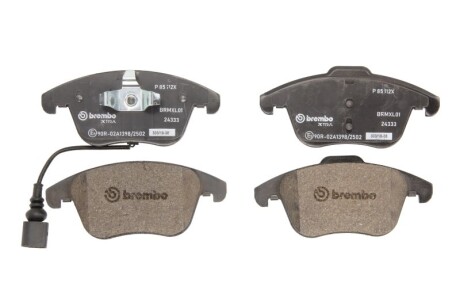 Тормозные колодки дисковые BREMBO P85112X фото товара