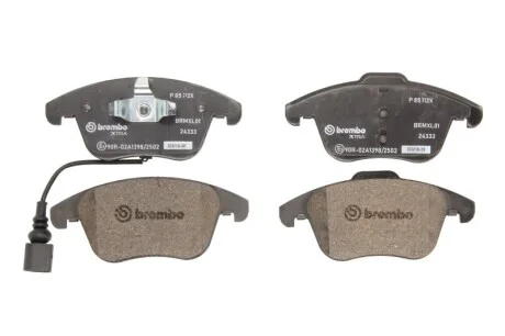 Гальмівні колодки дискові для Seat, Volkswagen, Audi BREMBO P85112X фото товару
