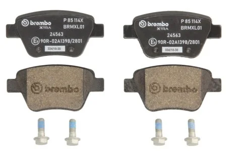 Комплект гальмівних колодок з 4 шт. дисків для Volkswagen, Skoda, Audi, Seat BREMBO P85114X фото товару