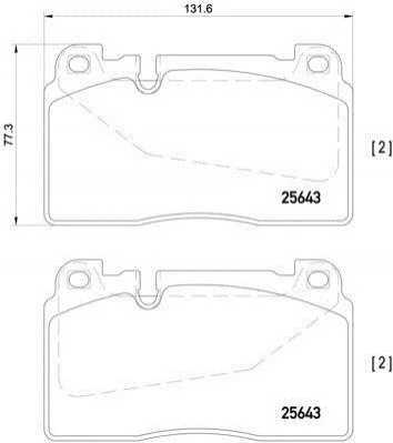 <strong>Гальмівні колодки дискові BREMBO P85123 (фото 1)</strong>