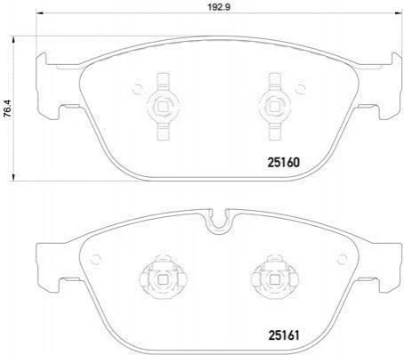 <strong>Гальмівні колодки дискові BREMBO P85128 (фото 1)</strong>