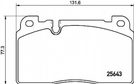 Гальмівні колодки дискові для Audi BREMBO P85133 фото товару
