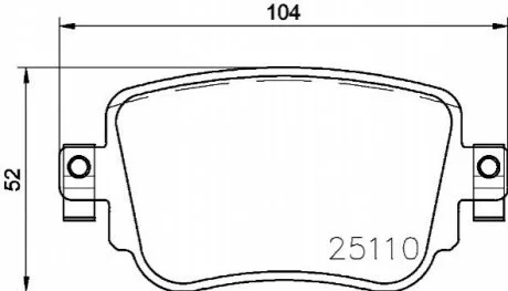 Гальмівні колодки дискові для Seat, Audi, Volkswagen, Skoda BREMBO P85140 фото товару