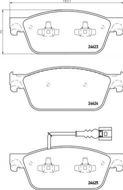 <strong>Гальмівні колодки дискові BREMBO P85141 (фото 1)</strong>