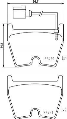 <strong>Гальмівні колодки дискові BREMBO P85 152 (фото 1)</strong>