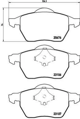 <strong>Гальмівні колодки дискові BREMBO P86 015 (фото 1)</strong>