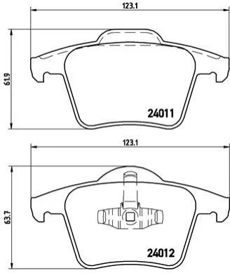 <strong>Гальмівні колодки дискові BREMBO P86019 (фото 1)</strong>