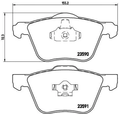 <strong>Гальмівні колодки дискові BREMBO P86022 (фото 1)</strong>