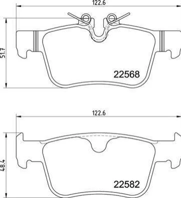 <strong>Колодки гальмівні дискові (комплект 4 шт) BREMBO P86030 (фото 1)</strong>