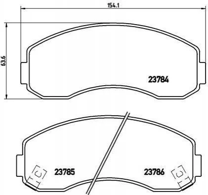 <strong>Гальмівні колодки дискові BREMBO P99 003 (фото 1)</strong>