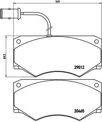<strong>Гальмівні колодки дискові BREMBO PA6013 (фото 1)</strong>