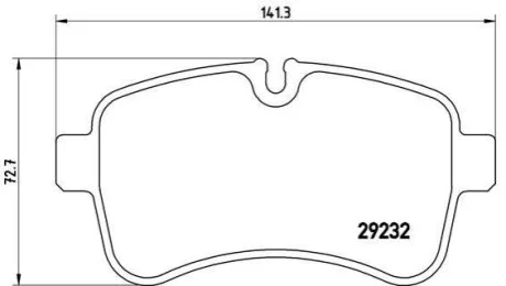 Гальмівні колодки дискові для BREMBO PA6 027 фото товару