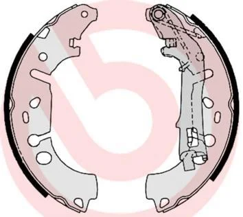 Гальмівні колодки барабанні для BREMBO S23531 фото товара