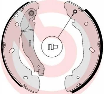 Тормозные колодки барабанные для Ford BREMBO S24 538 фото товара
