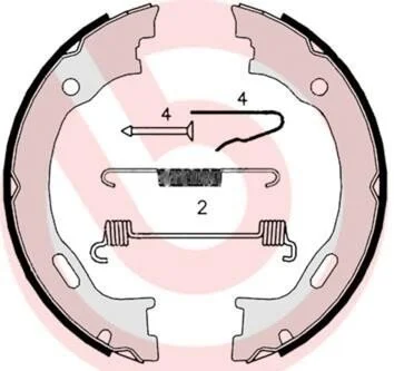 <strong>Гальмівні колодки барабанні BREMBO S50 515 (фото 1)</strong>