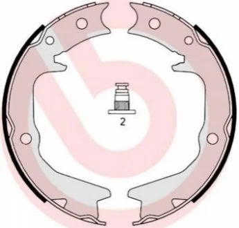Гальмівні колодки барабанні для Mitsubishi BREMBO S54519 фото товару