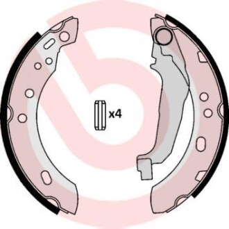 Колодки гальмівні барабанні (комплект 4 шт) BREMBO S56507 фото товару