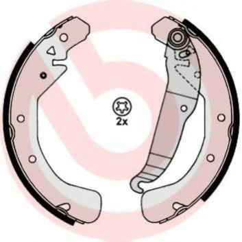 <strong>Гальмівні колодки барабанні BREMBO S59517 (фото 1)</strong>