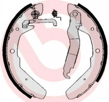 Гальмівні колодки барабанні для Volkswagen BREMBO S85 517 фото товару