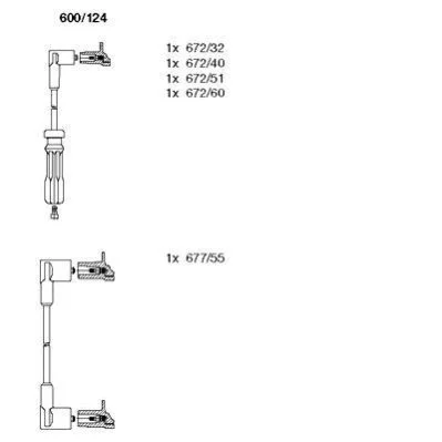 <strong>Комплект проводів високої напруги BREMI 600124 (фото 1)</strong>