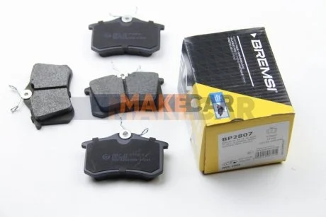 Гальмівні колодки зад. Caddy III/IV/Passat/Audi A4/A6 (Lucas) для BREMSI BP2807 фото товару
