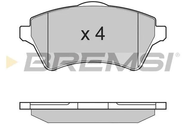 <strong>Гальмівні колодки пер. LAND ROVER Freelander 98-06 (LUCAS) BREMSI BP2960 (фото 1)</strong>