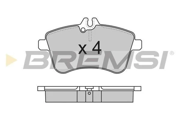 <strong>Гальмівні колодки пер. W169/W245 04-12 BREMSI BP3172 (фото 1)</strong>