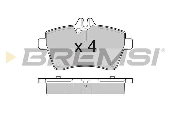 <strong>Гальмівні колодки пер. MB W169/W245 04-12 BREMSI BP3189 (фото 1)</strong>