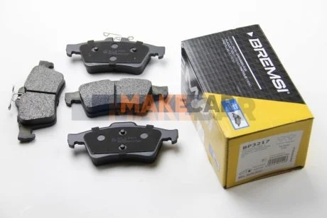 Гальмівні колодки зад. Connect/Focus II//Citroen C5/Saab 9-3 01- (ATE) для BREMSI BP3217 фото товару