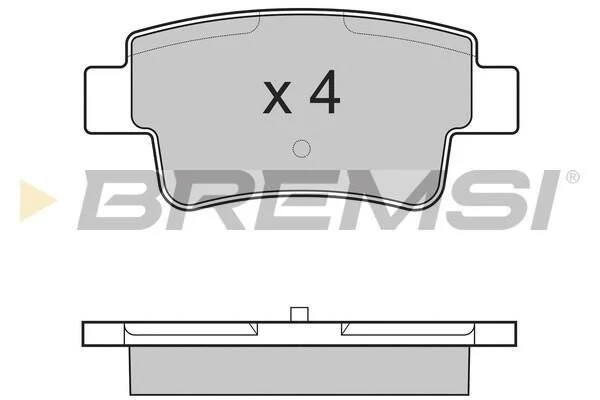 <strong>Гальмівні колодки перед. Opel Corsa 09-14 (BOSCH) BREMSI BP3228 (фото 1)</strong>