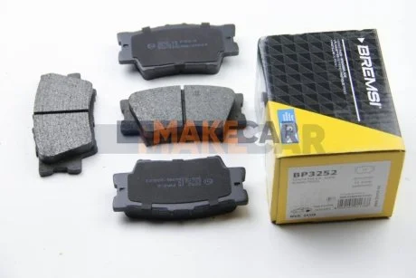 Гальмівні колодки зад. Toyota RAV4 06- (akebono) для Lexus, Toyota BREMSI BP3252 фото товару