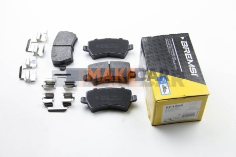 Тормозные колодки зад. Ford Galaxy/S-Max 06-15 (TRW) BREMSI BP3298 (фото 1)
