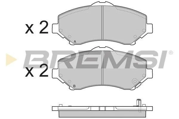 <strong>Гальмівні колодки пер. Journey/Freemont/Cherokee 06- (BOSCH) BREMSI BP3396 (фото 1)</strong>