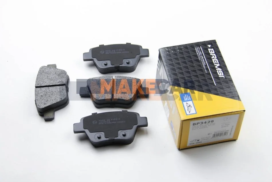 <strong>Гальмівні колодки зад. Caddy/Jetta 10-/Golf 09-13 BREMSI BP3429 (фото 1)</strong>