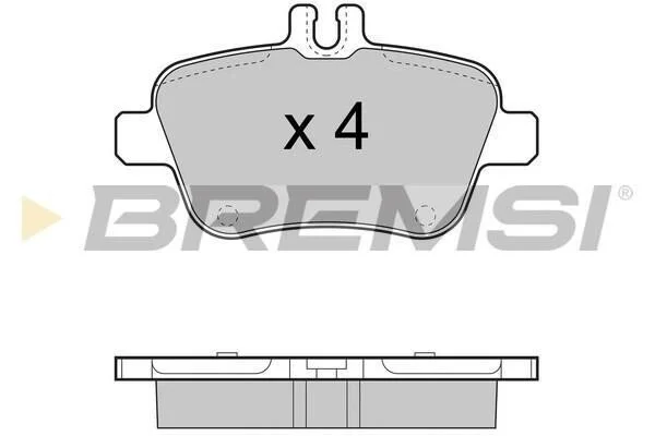 <strong>Гальмівні колодки зад. Mercedes Benz C117/W176/W246 BREMSI BP3469 (фото 1)</strong>
