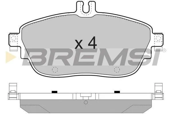 <strong>Гальмівні колодки пер. MB A-CLASS/B-CLASS 12-/Infiniti QX30 15- BREMSI BP3496 (фото 1)</strong>