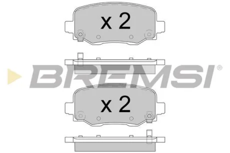 Гальмівні колодки зад. Fiat 500X/Jeep Renegade 14- (TRW) для BREMSI BP3604 фото товару