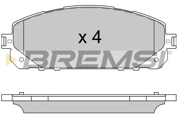 <strong>Колодки гальмівні перед. Jeep Cherokee 2.0-3.2 13- BREMSI BP3605 (фото 1)</strong>