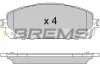 <strong>Колодки гальмівні перед. Jeep Cherokee 2.0-3.2 13- BREMSI BP3605 (фото 1)</strong>