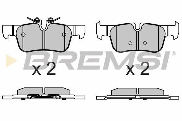 <strong>Гальмівні колодки зад. BMW 1/2/i3/X1/X2 BREMSI BP3633 (фото 1)</strong>