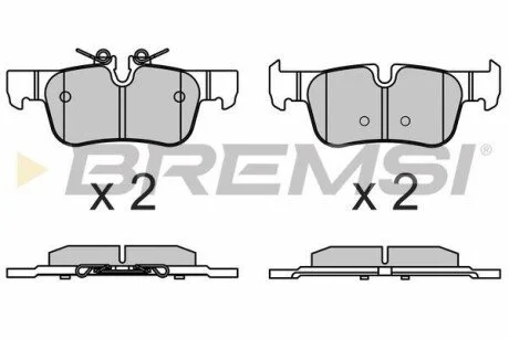 Гальмівні колодки зад. BMW 1/2/i3/X1/X2 для BREMSI BP3633 фото товару