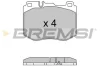 <strong>Гальмівні колодки пер. MB C-Class (W205)/E-Class (W213) 13-23 (BREMBO) BREMSI BP3634 (фото 1)</strong>