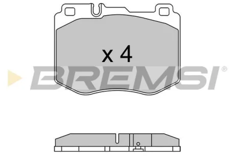 Гальмівні колодки пер. MB C-Class (W205)/E-Class (W213) 13-23 (BREMBO) для BREMSI BP3634 фото товара